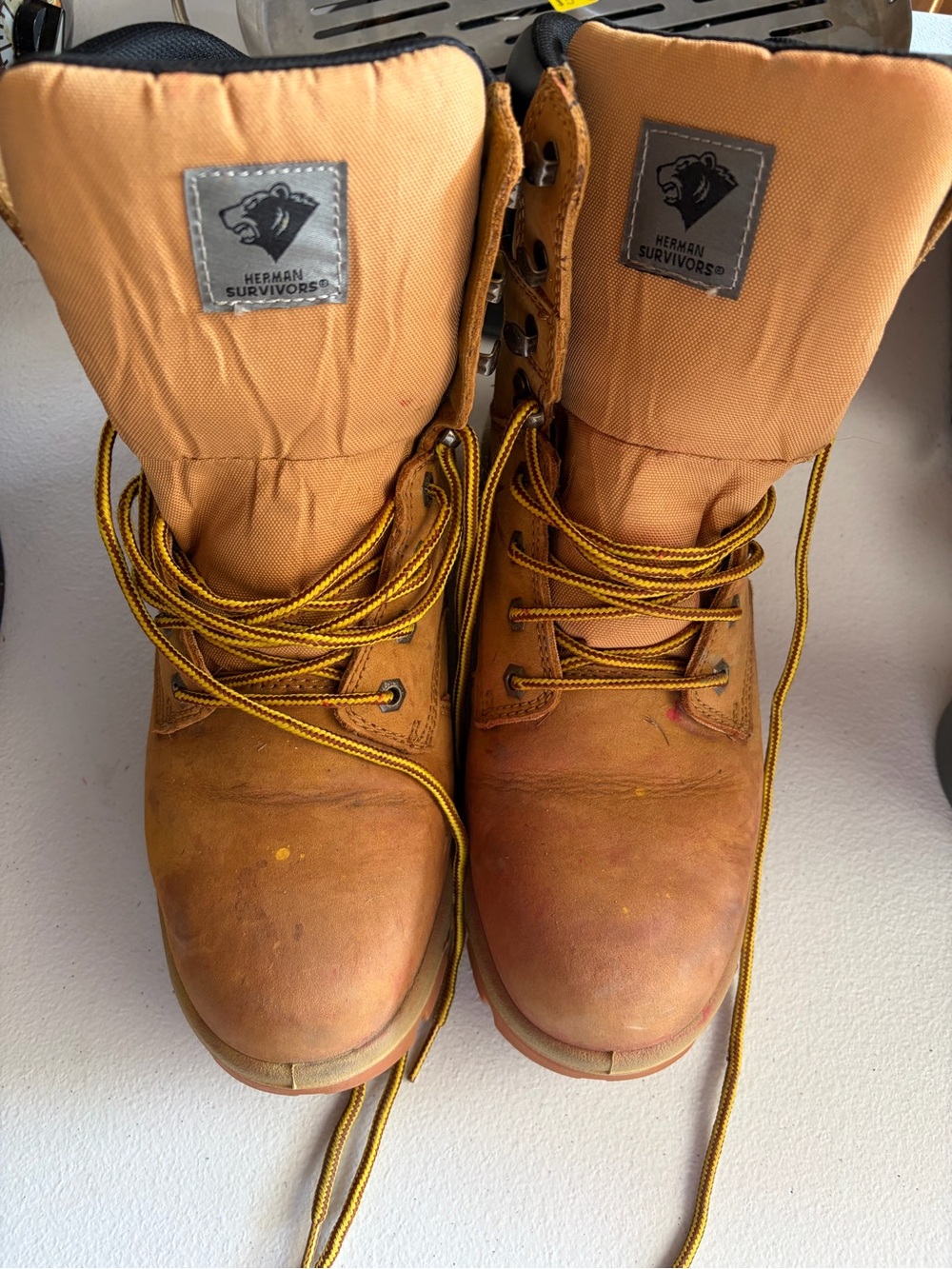 Herman Survivors Tan Work Boots